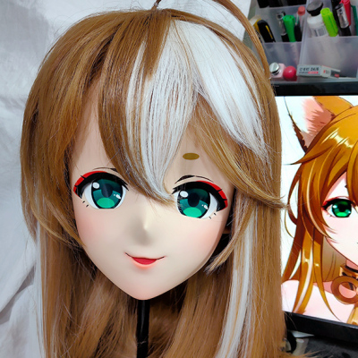 (GLA051)Customize Character'! Female/Girl Resin Full/Half Head With Lock Anime Cosplay Japanese Animego Kigurumi Mask (GLA051)Customize Character'! Female/Girl Resin Full/Half Head With Lock Anime Cosplay Japanese Animego Kigurumi Mask